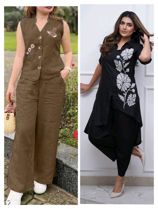 Stylish Ethnic Wear Combo – 2 Kurtis & Co-Ord Set for Women