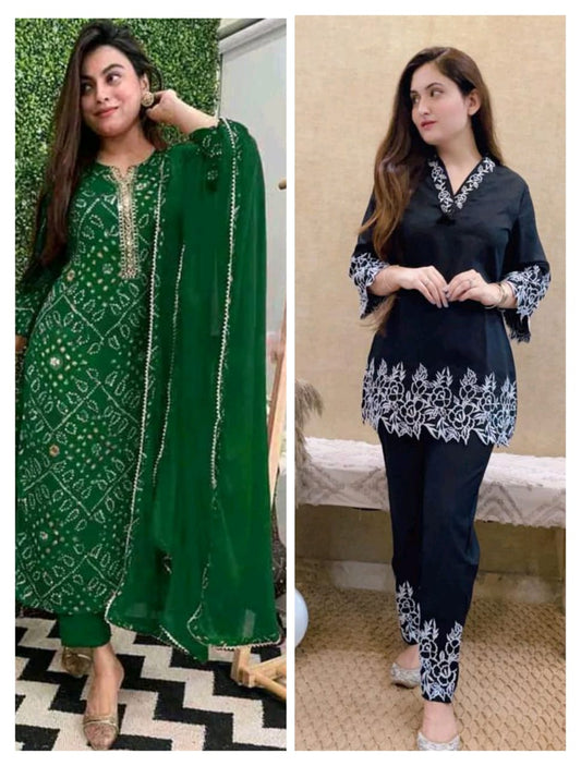 Trendy Printed Cotton Kurtas & Co-Ord Set