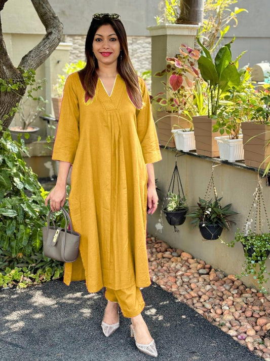 Women’s Plain Cotton Co-ord Set