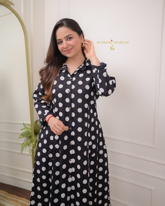 Premium Jaipuri Black Cotton Co-Ord Set