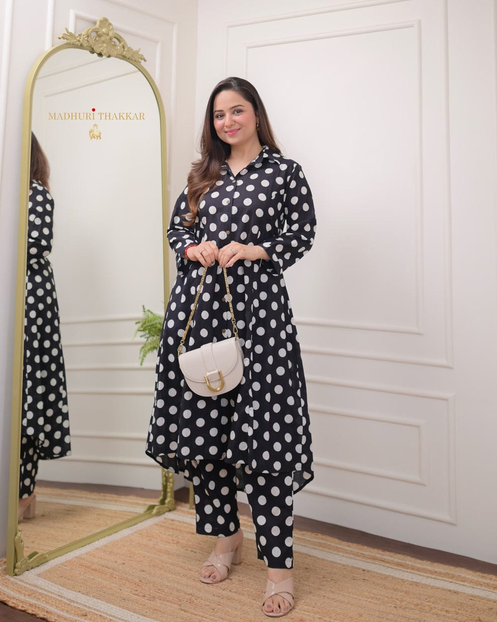 Premium Jaipuri Black Cotton Co-Ord Set