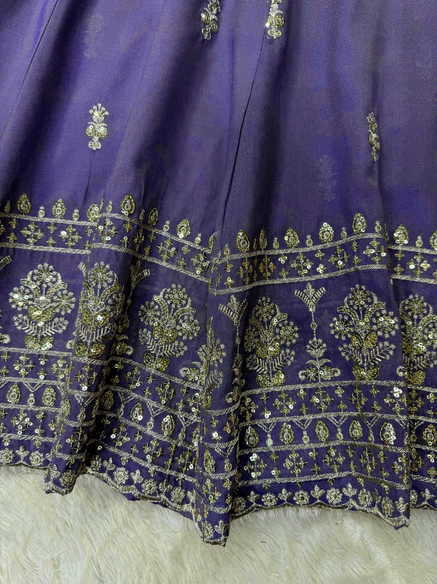 Designer Blue Shimmer Silk Suit with Lehenga & Dupatta – Embroidered Party Wear