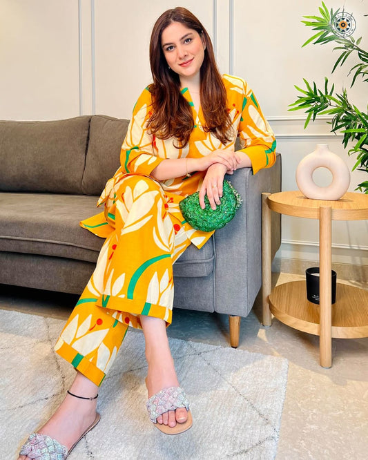 Elegant Summer Cotton Co-Ord Set for Women