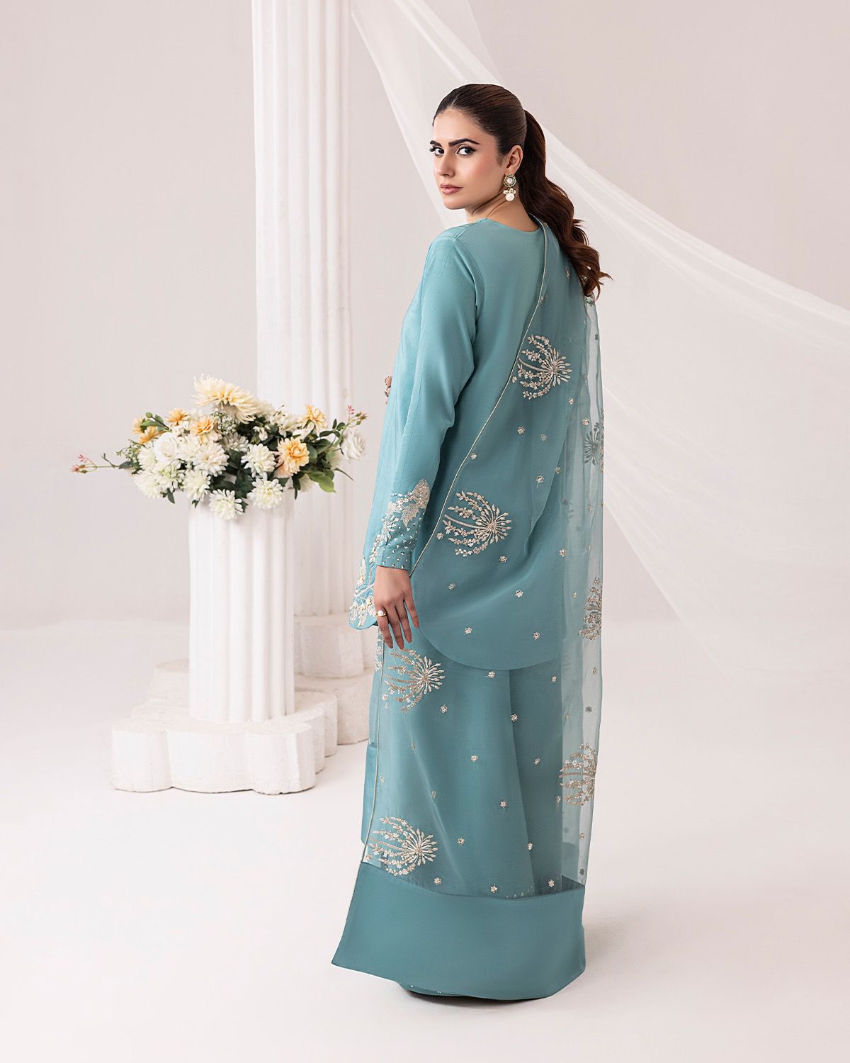 Designer Crepe Silk Suit Set for Women