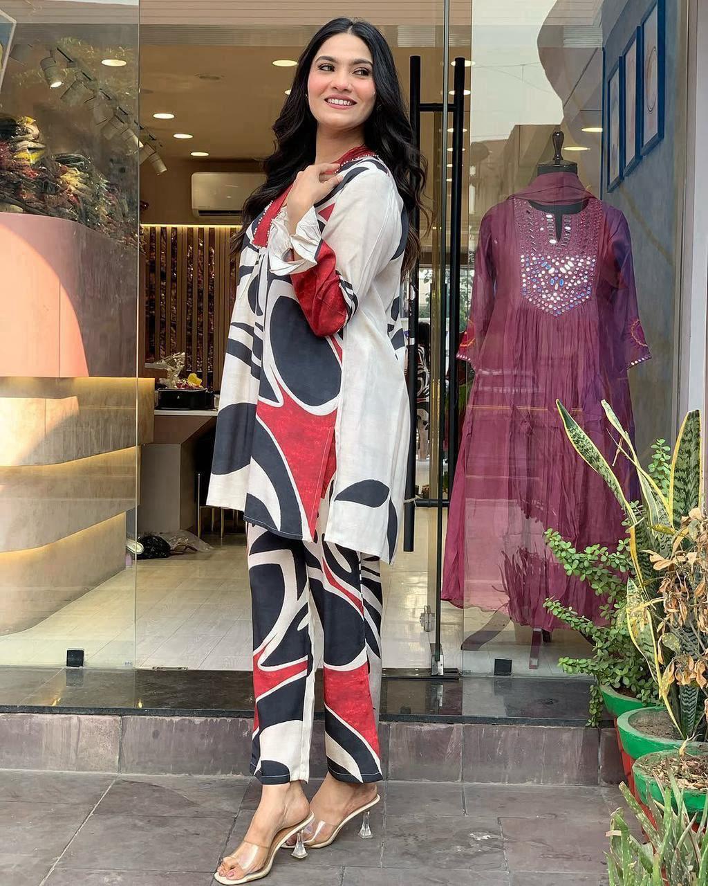 Trendy Procion Printed Cord Set
