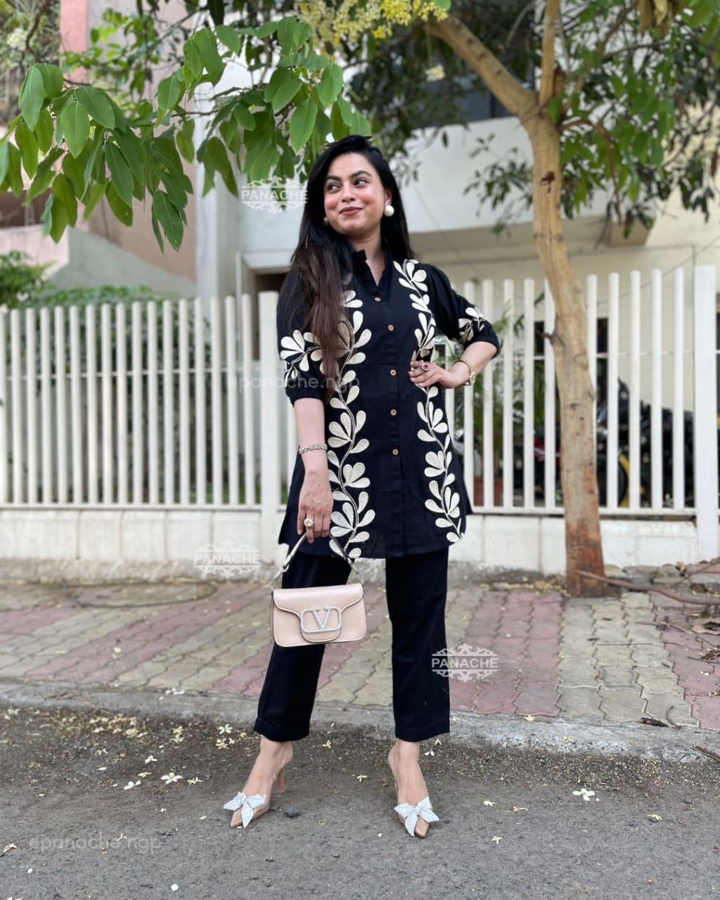 Premium Embroidered Cotton Co-Ord Set
