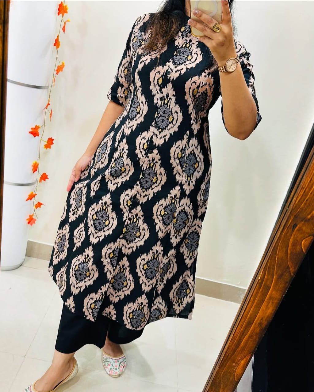 Premium Floral Fine Cotton Kurti Palazzo Co-ord Set for Women