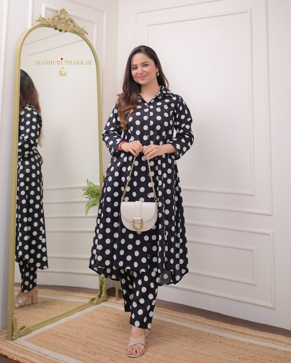 Premium Jaipuri Black Cotton Co-Ord Set
