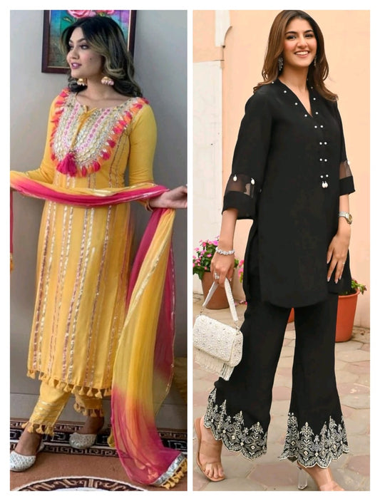 Combo Pack of 2 Women’s Designer Kurtis