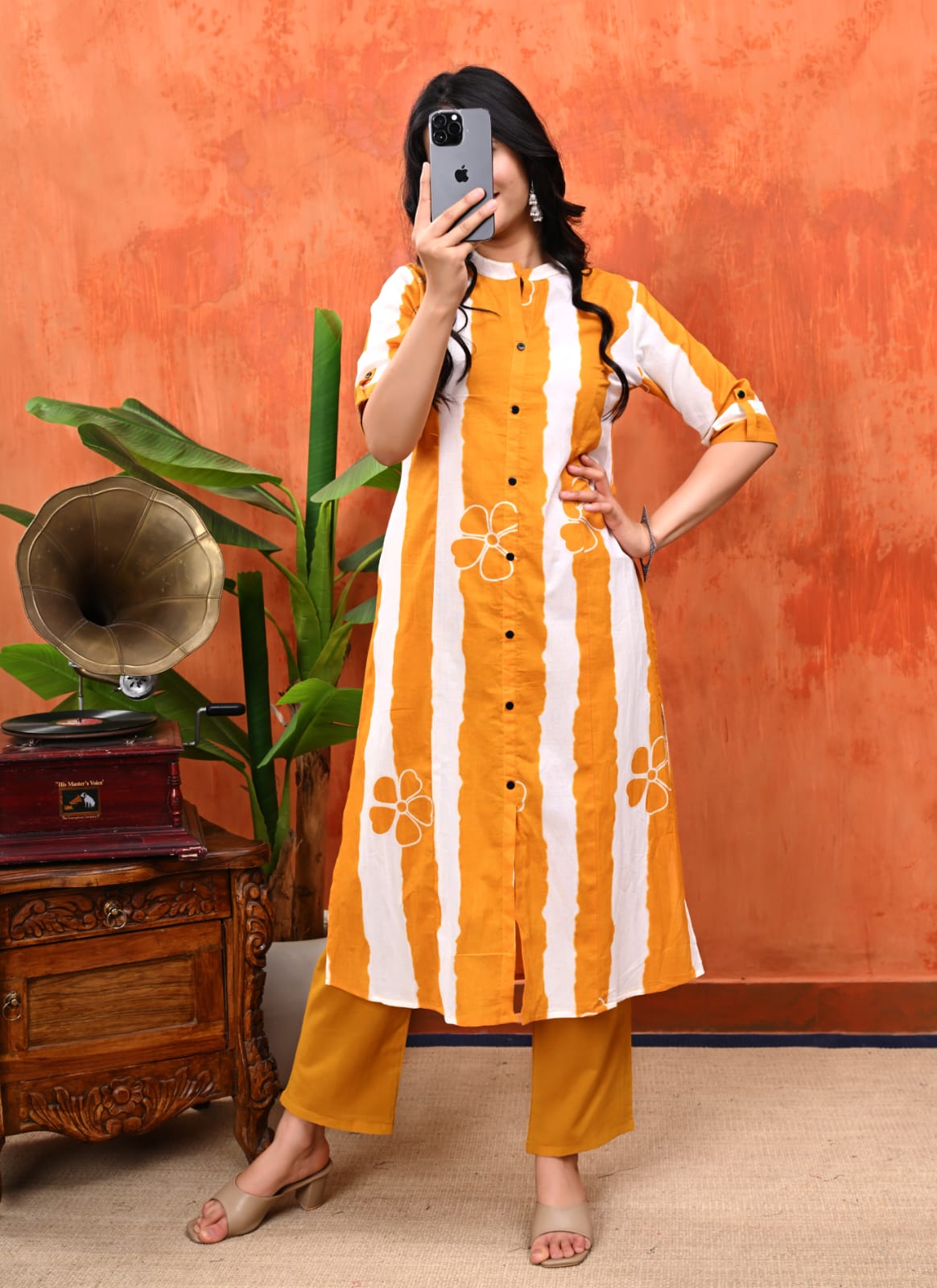 Jaipur Print A-Line Co-ord Set in Pure Cotton