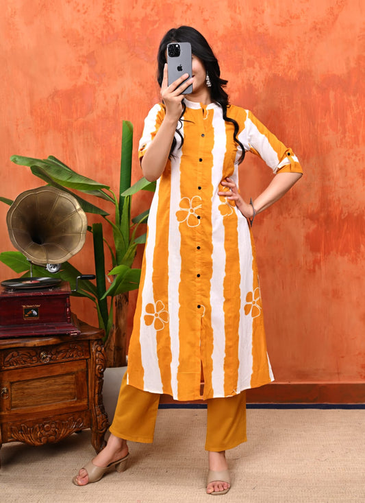 Jaipur Print A-Line Co-ord Set in Pure Cotton