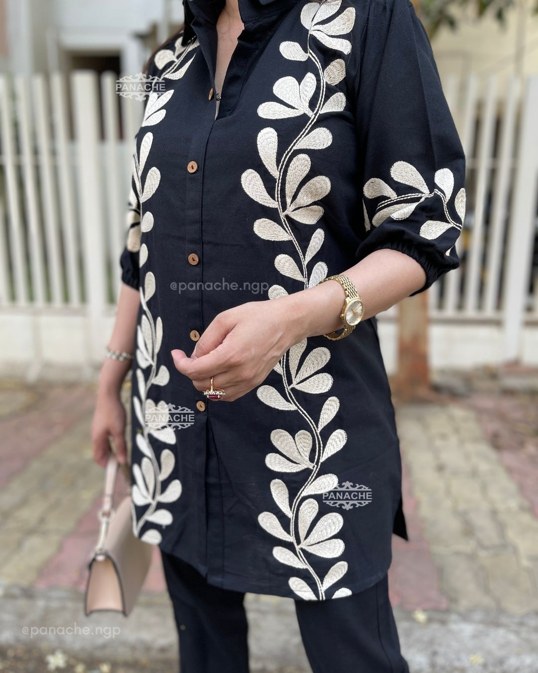 Premium Embroidered Cotton Co-Ord Set