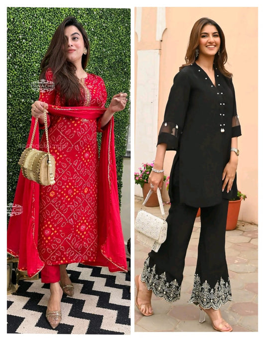 Exclusive 2 Kurti & Co-Ord Set Combo Pack