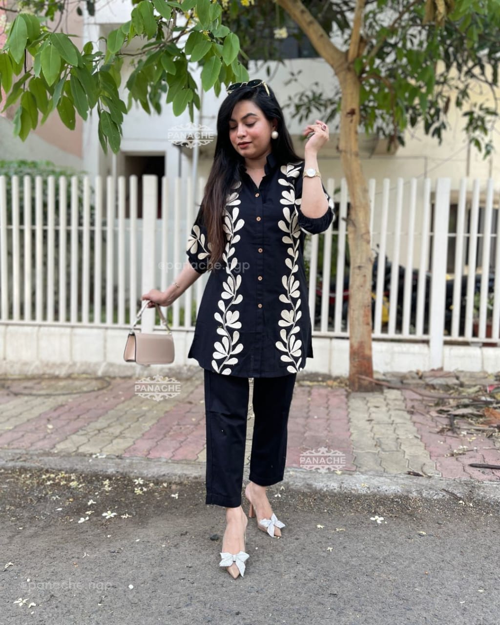 Premium Embroidered Cotton Co-Ord Set
