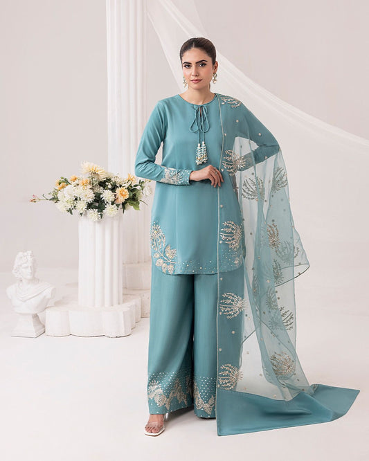 Designer Crepe Silk Suit Set for Women