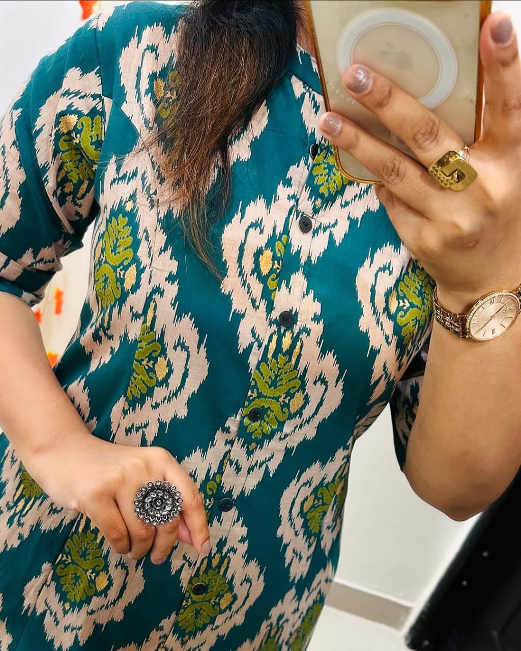 Premium Floral Fine Cotton Kurti Palazzo Co-ord Set for Women