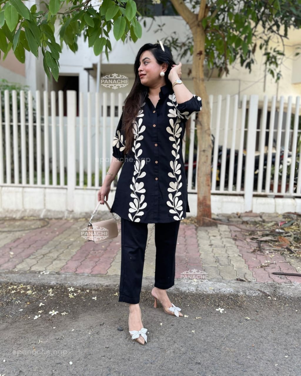 Premium Embroidered Cotton Co-Ord Set
