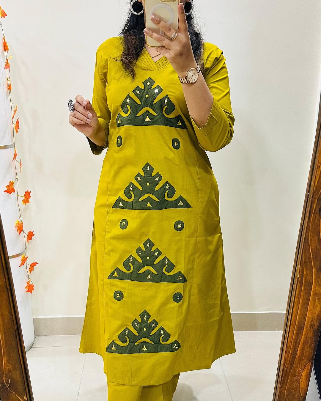 Women's Cotton Patchwork Co-ord Set