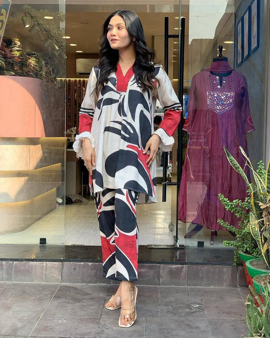Trendy Procion Printed Cord Set