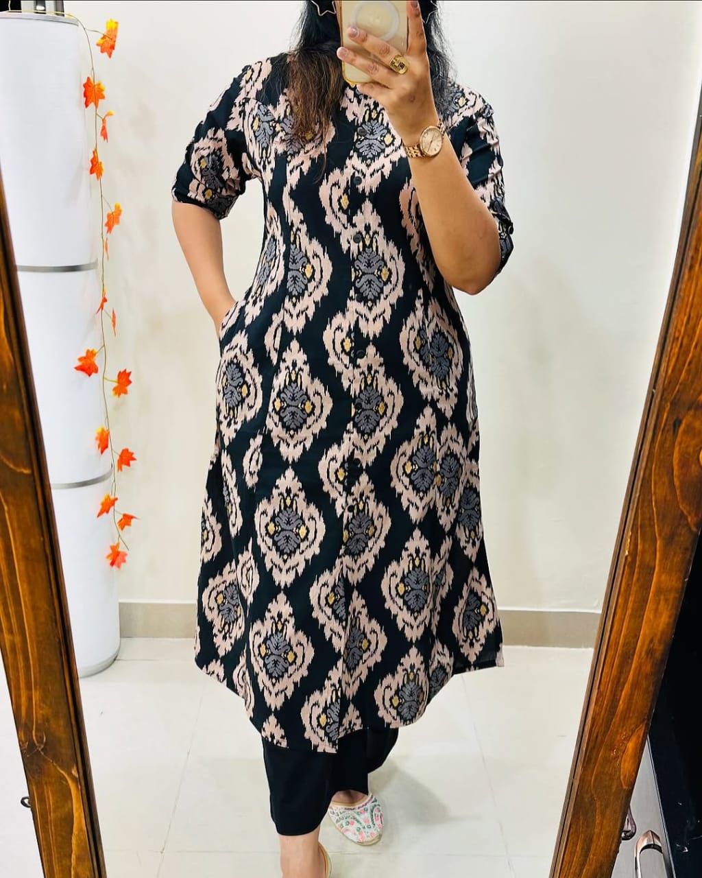 Premium Floral Fine Cotton Kurti Palazzo Co-ord Set for Women