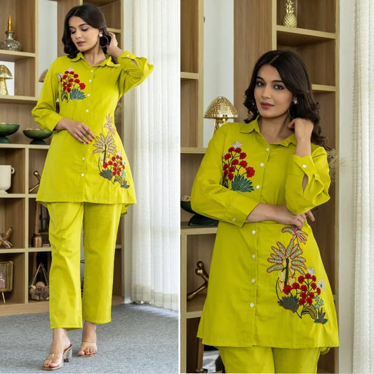 Premium Embroidery Co-Ord Set