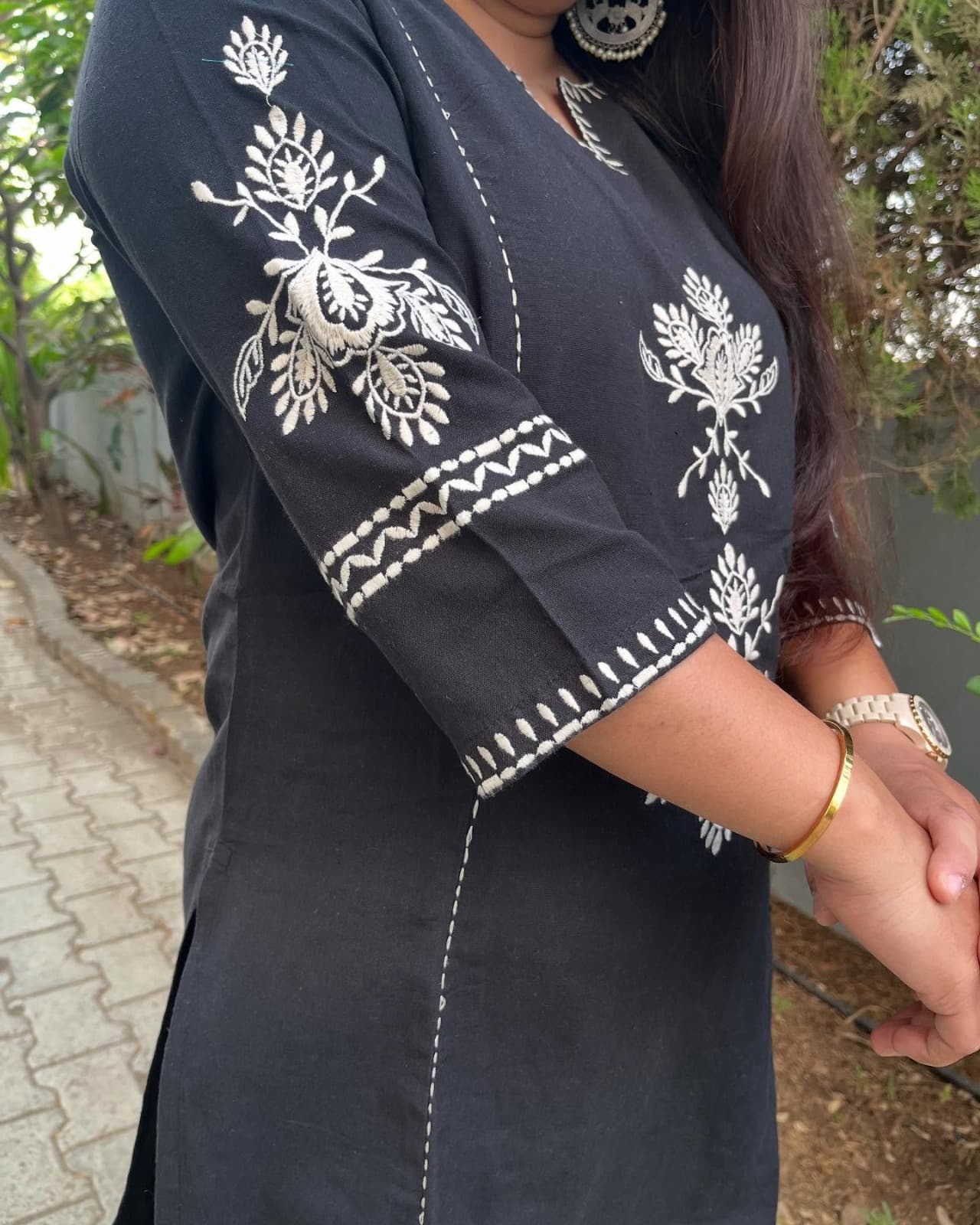 Women’s Cotton Co-ord Set with Embroidery