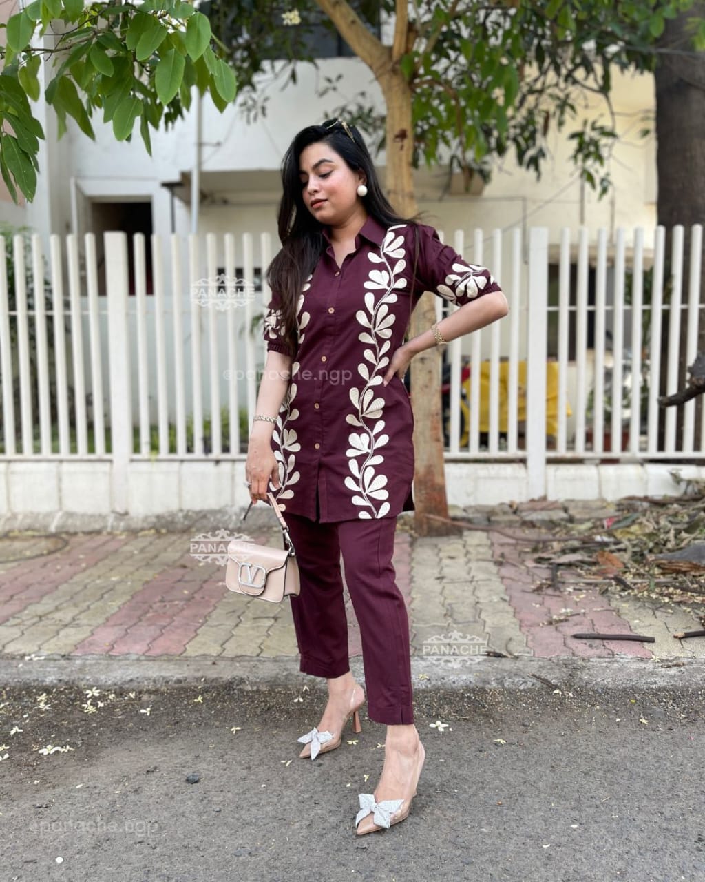 Premium Embroidered Cotton Co-Ord Set